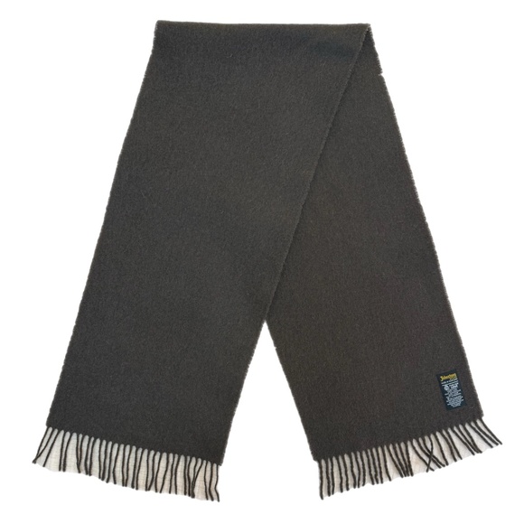 Johnstons of Elgin Scottish Lambswool Scarf 🇬🇧 – Chocolate Brown - 11.5" x 55" - Picture 4 of 10